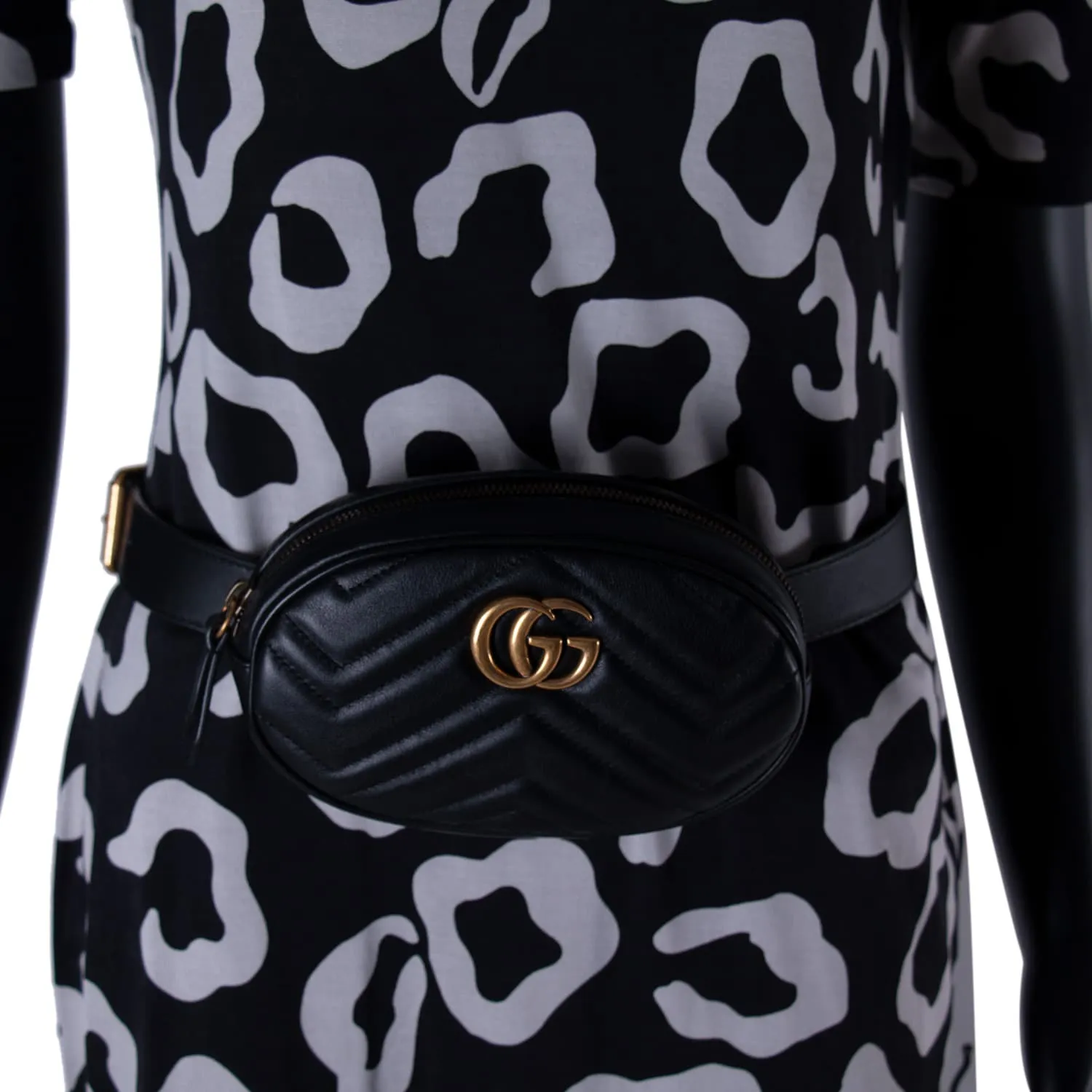 Gucci Marmont Matelassé Leather Belt Bag
