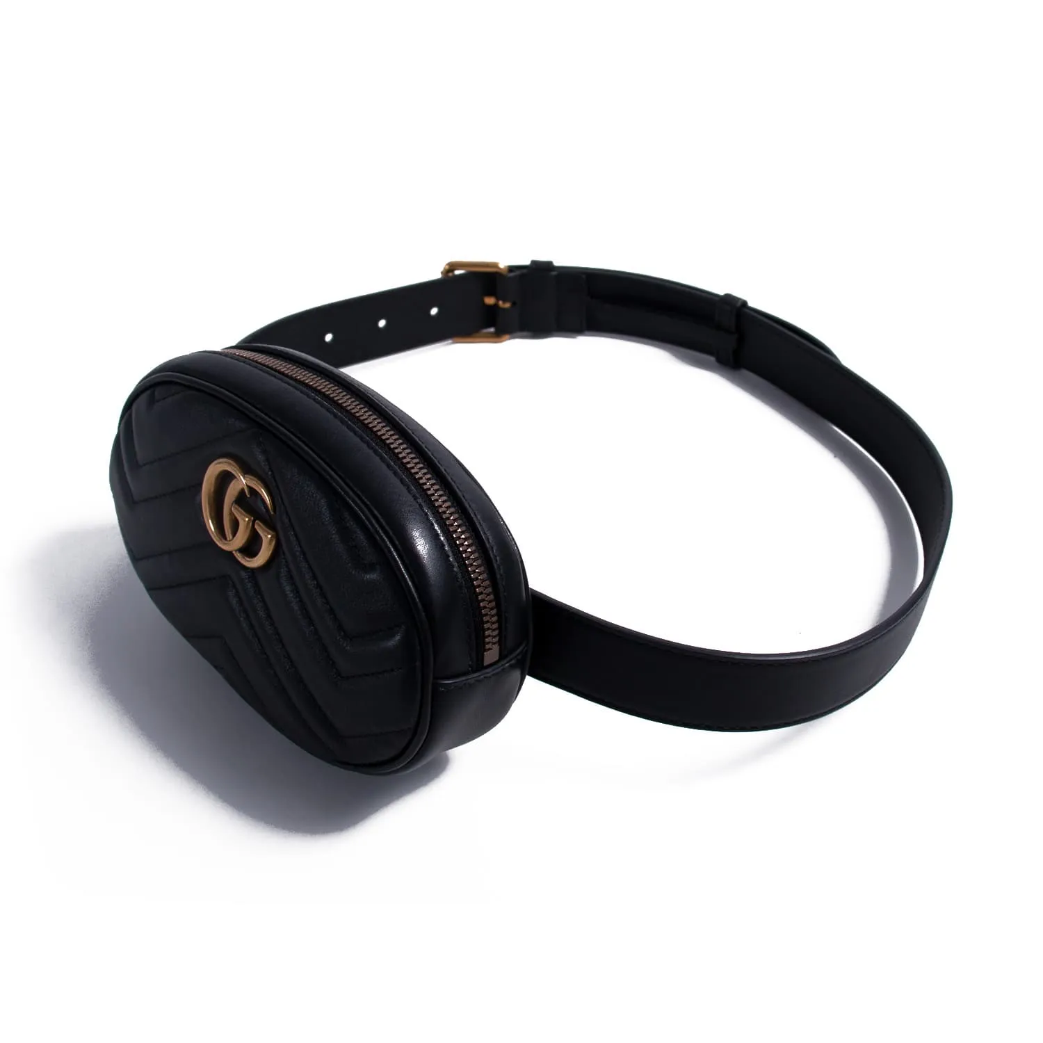 Gucci Marmont Matelassé Leather Belt Bag