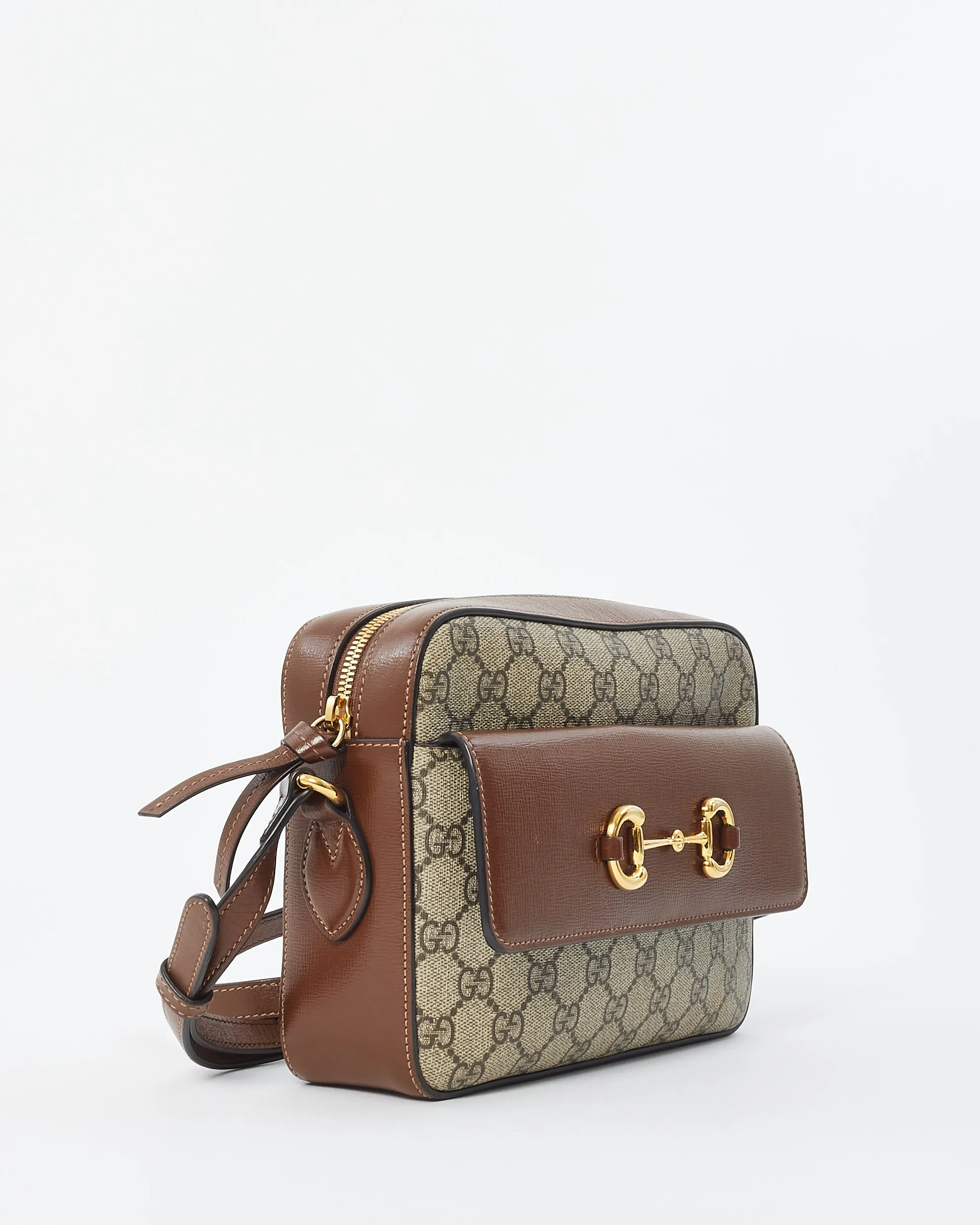 Gucci Monogram Canvas Horsebit 1955 Small Camera Bag