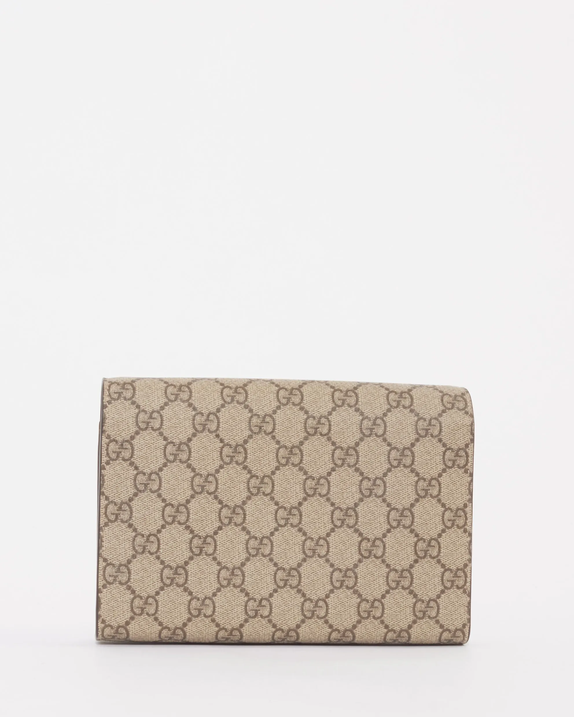 Gucci Monogram GG Canvas Supreme Dionysus Wallet On Chain