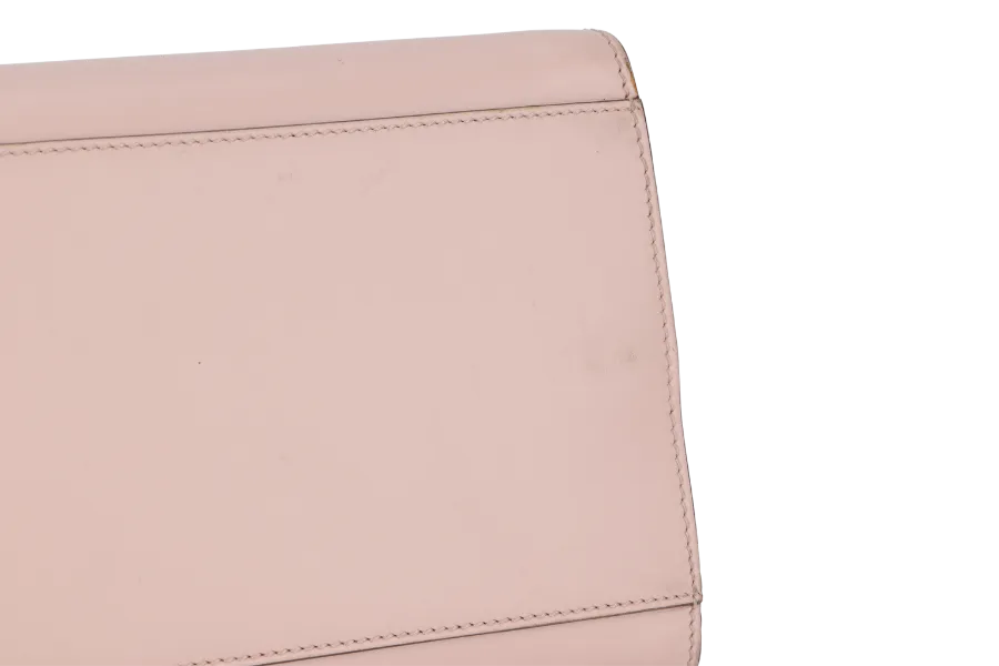 GUCCI NIMFAIR BAMBOO TOP HANDLE ( 453764.213317) LARGE MINI PINK LEATHER GOLD HARDWARE WITH LONG STRAP AND DUST COVER