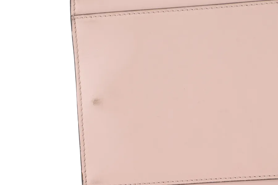 GUCCI NIMFAIR BAMBOO TOP HANDLE ( 453764.213317) LARGE MINI PINK LEATHER GOLD HARDWARE WITH LONG STRAP AND DUST COVER