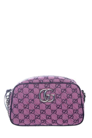 Gucci Pink Marmont GG Canvas Quilted Handbag