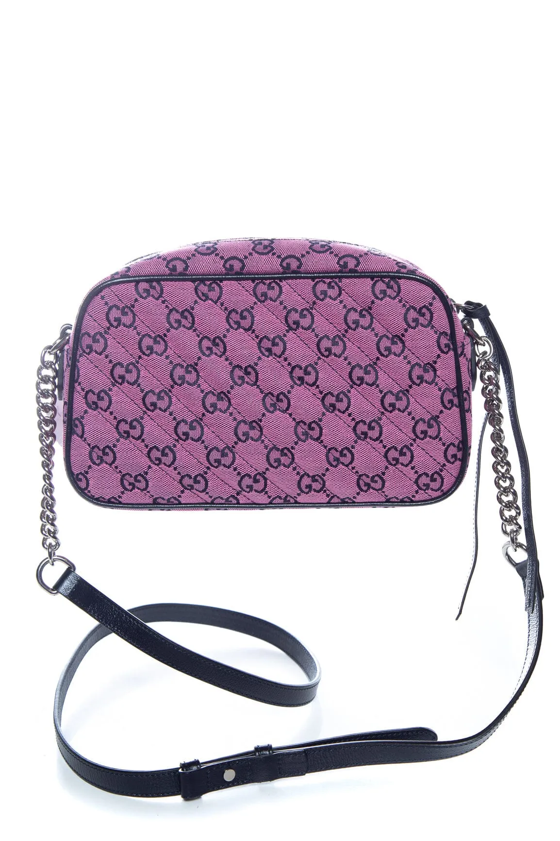 Gucci Pink Marmont GG Canvas Quilted Handbag