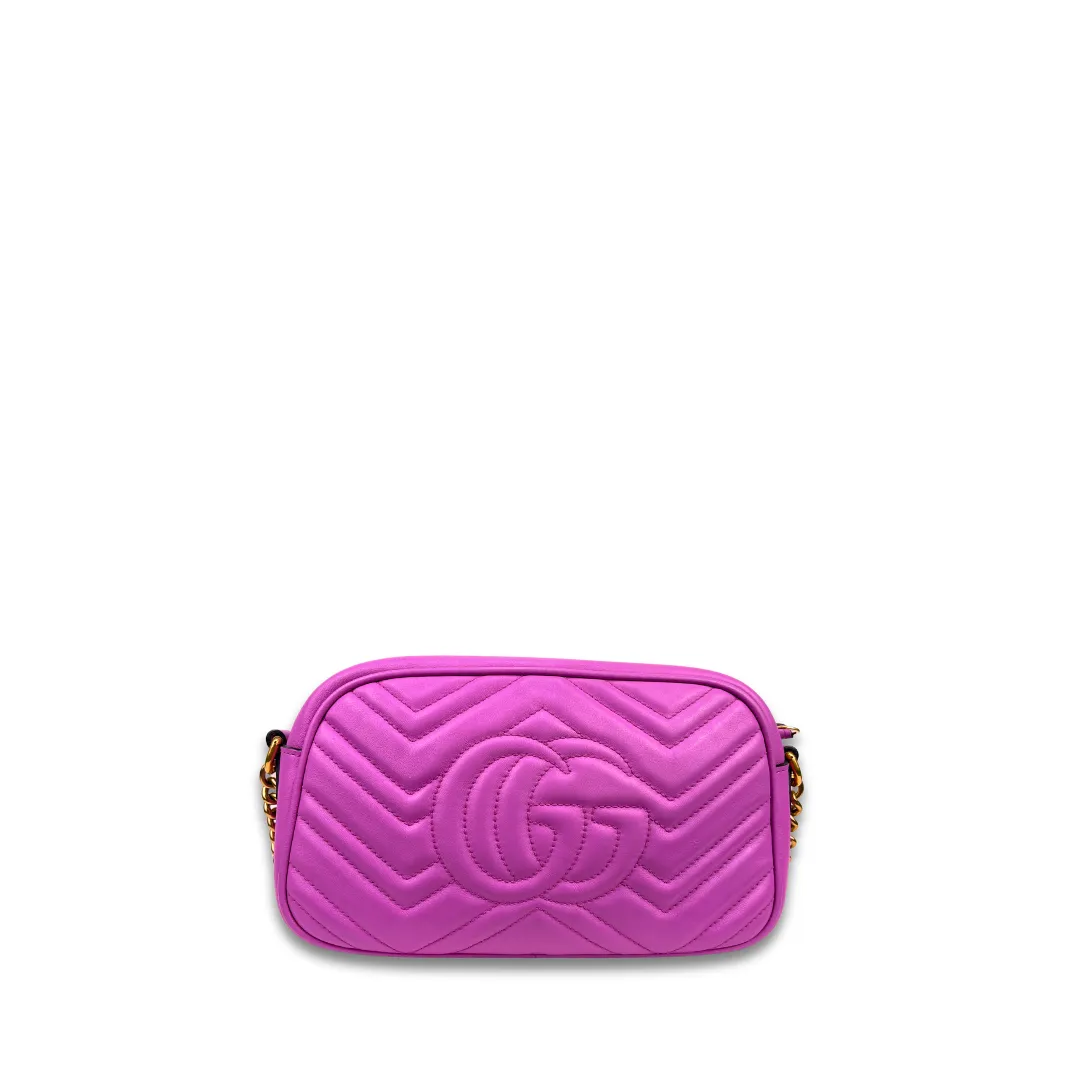 Gucci Pink Small Marmont Camera Bag