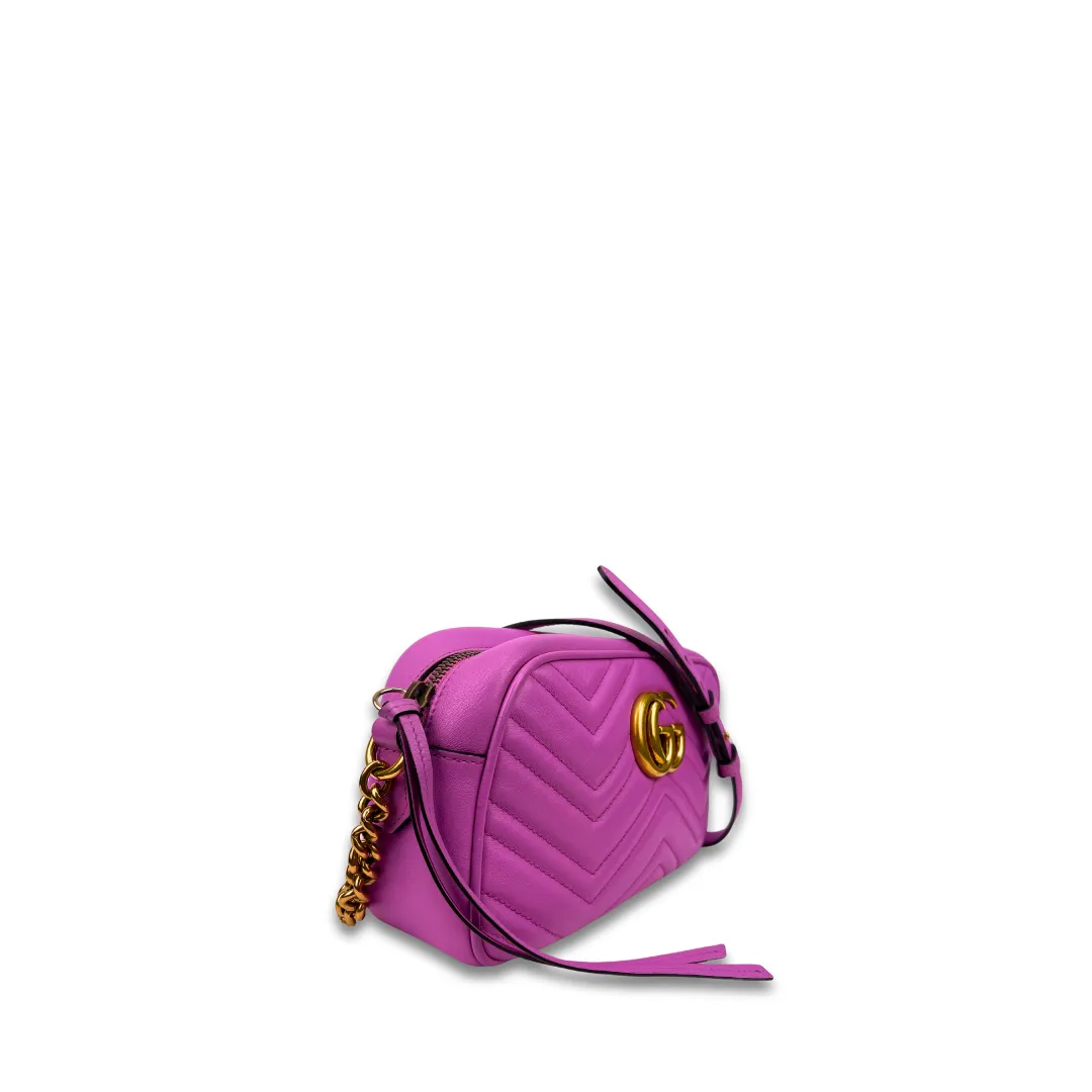Gucci Pink Small Marmont Camera Bag