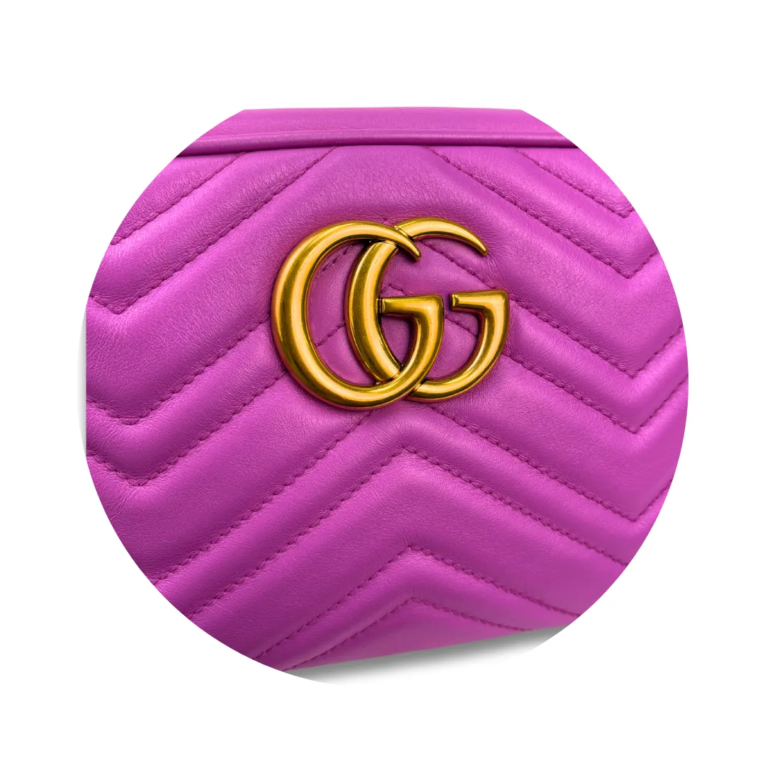 Gucci Pink Small Marmont Camera Bag