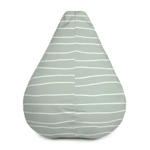 Hand Drawn Lines - Sustainably Made Bean Bag Chair Cover