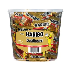 Haribo Goldbears Minis - 100 Mini Bags, 980g