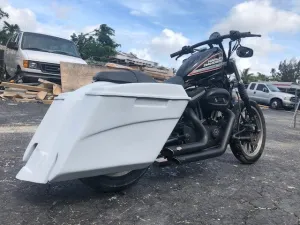 Harley Davidson Sportster 883 / Dyna / Sportster Extended Stretch Saddlebags