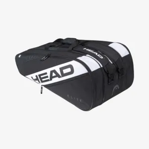HEAD Elite 12R Racket Bag - Black White