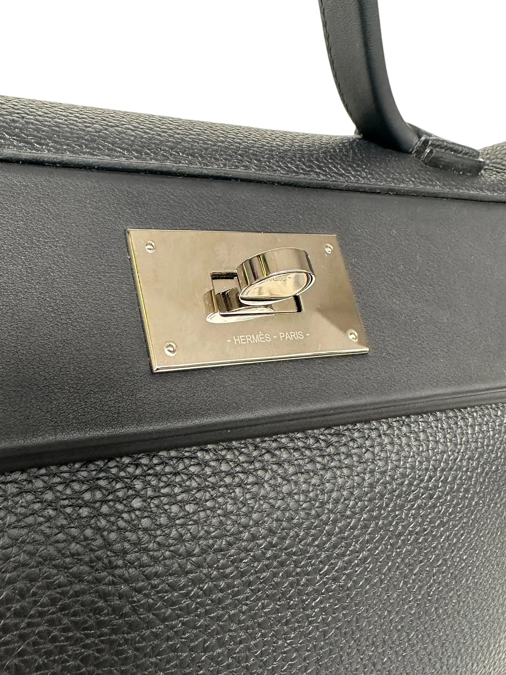 Hermes Black Togo/Swift Leather 29cm 24/24 Bag