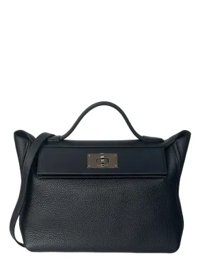 Hermes Black Togo/Swift Leather 29cm 24/24 Bag