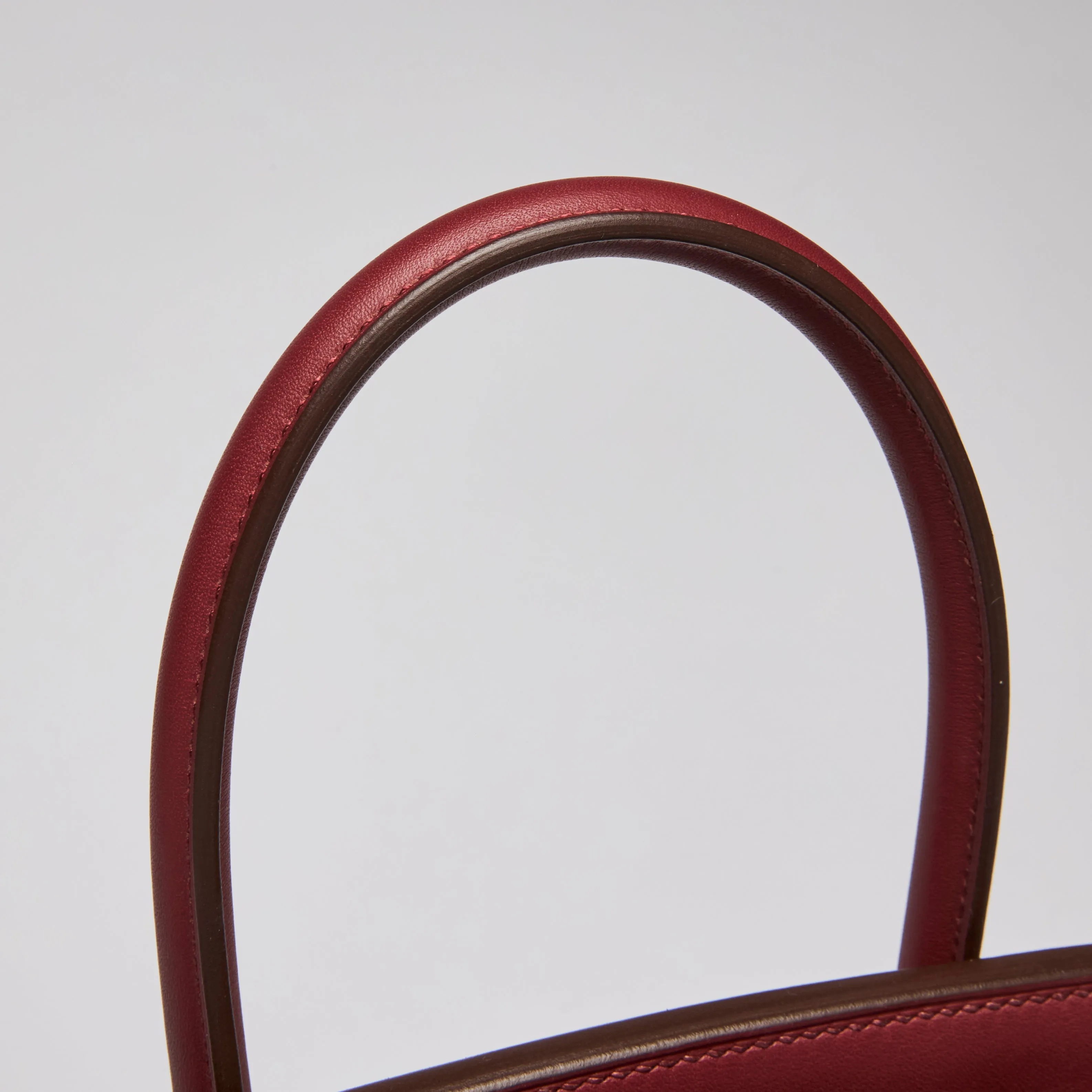 Hermes Deep Red Burgundy Swift Leather Birkin 30