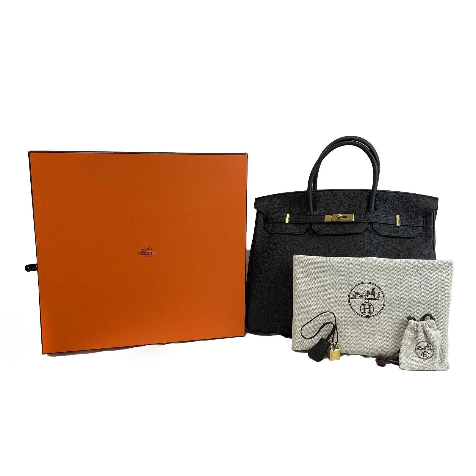 Hermes - NEW Birkin 40 Togo Leather Black Noir 2017 Birkin