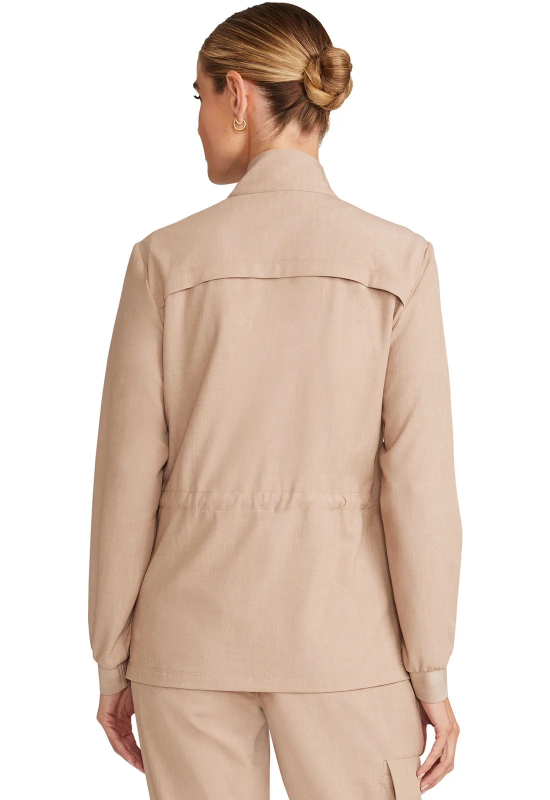 HH Quest HH360 Women's Zip Front Utility Jacket Desert Taupe