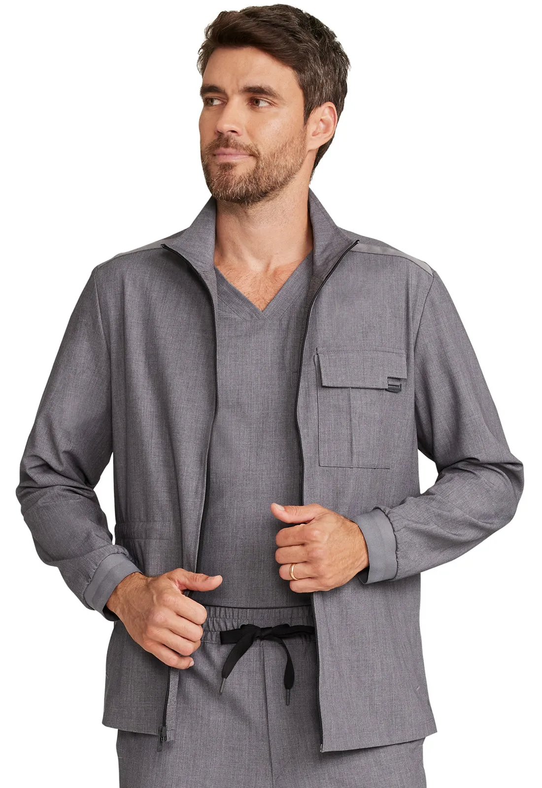 HH Quest HH361 Men's Zip Front Scrub Jacket