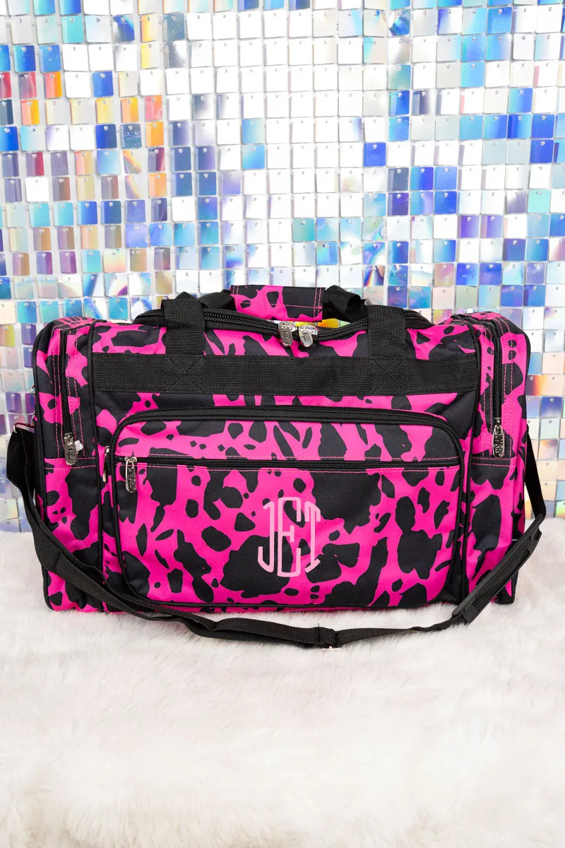 Hot Pink Milkin' It Duffle Bag 20"