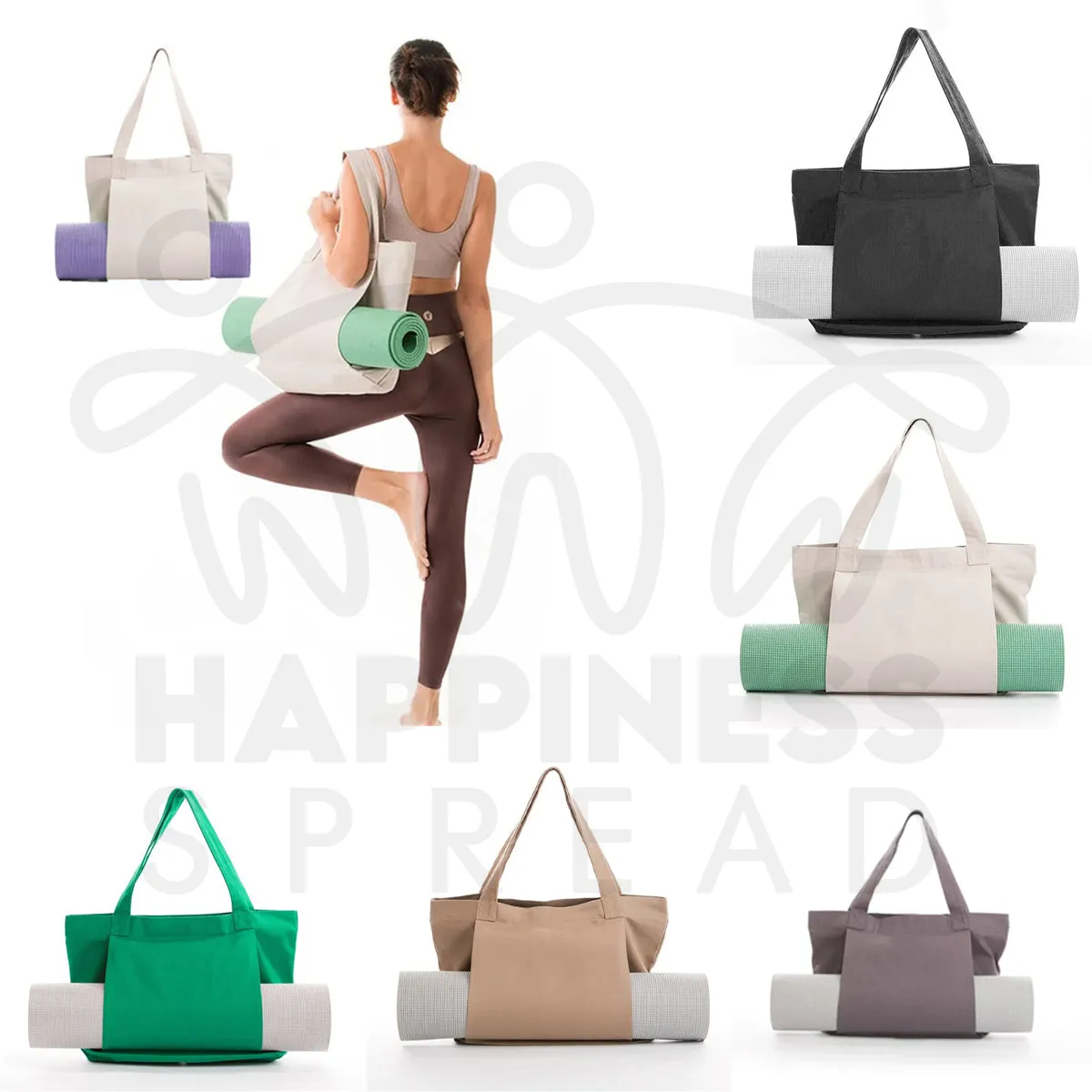 HPSP YOGA Mat Bags, I'm mostly peace, Love and Light And A Little Go F Yourself,