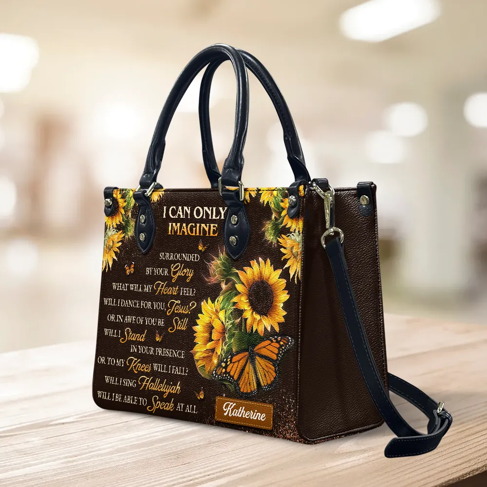 I Can Only Imagine Sunflower Leather Bag