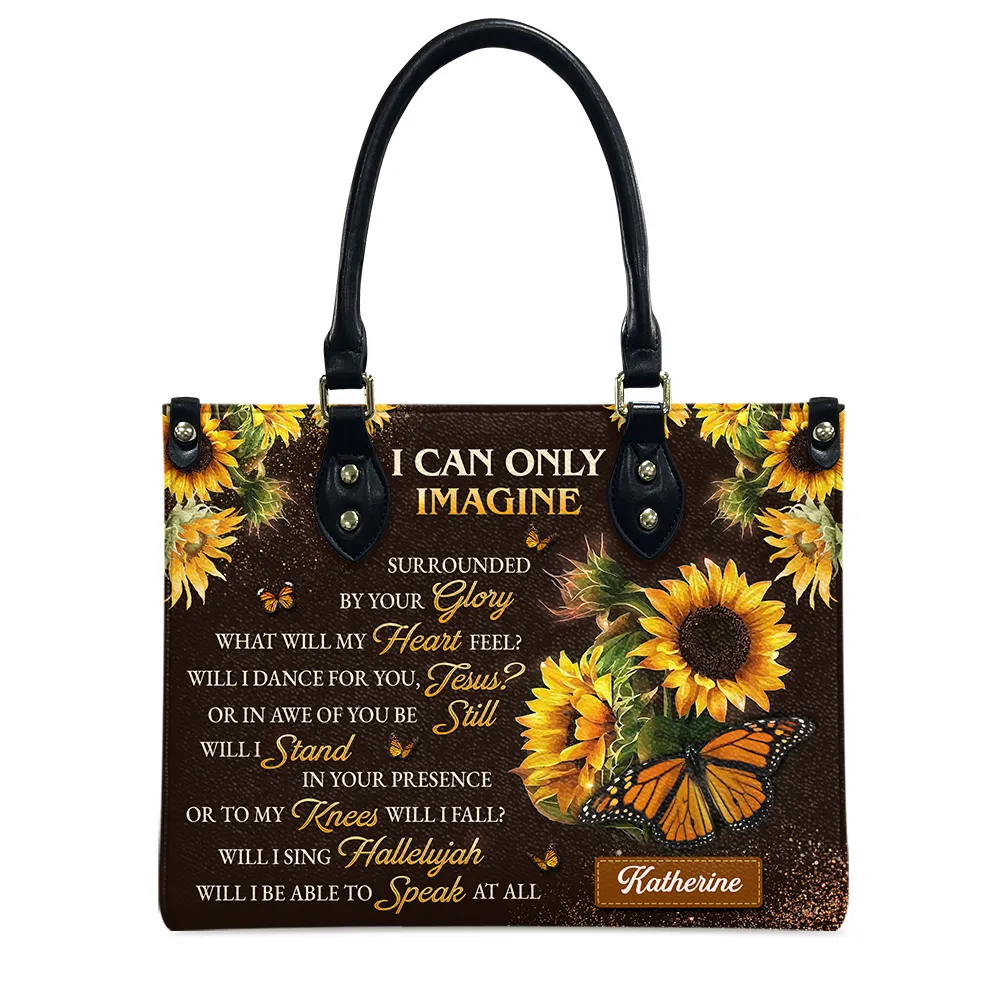 I Can Only Imagine Sunflower Leather Bag