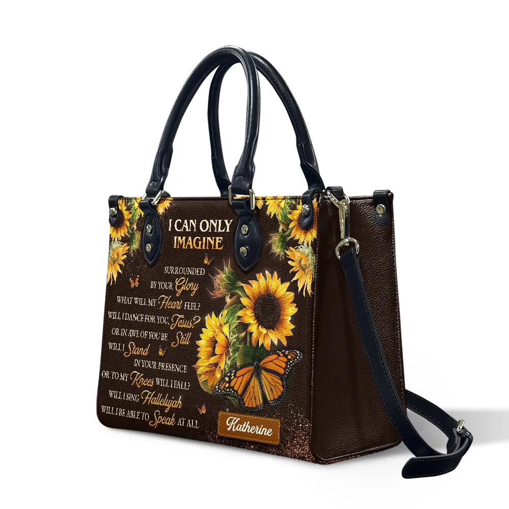 I Can Only Imagine Sunflower Leather Bag