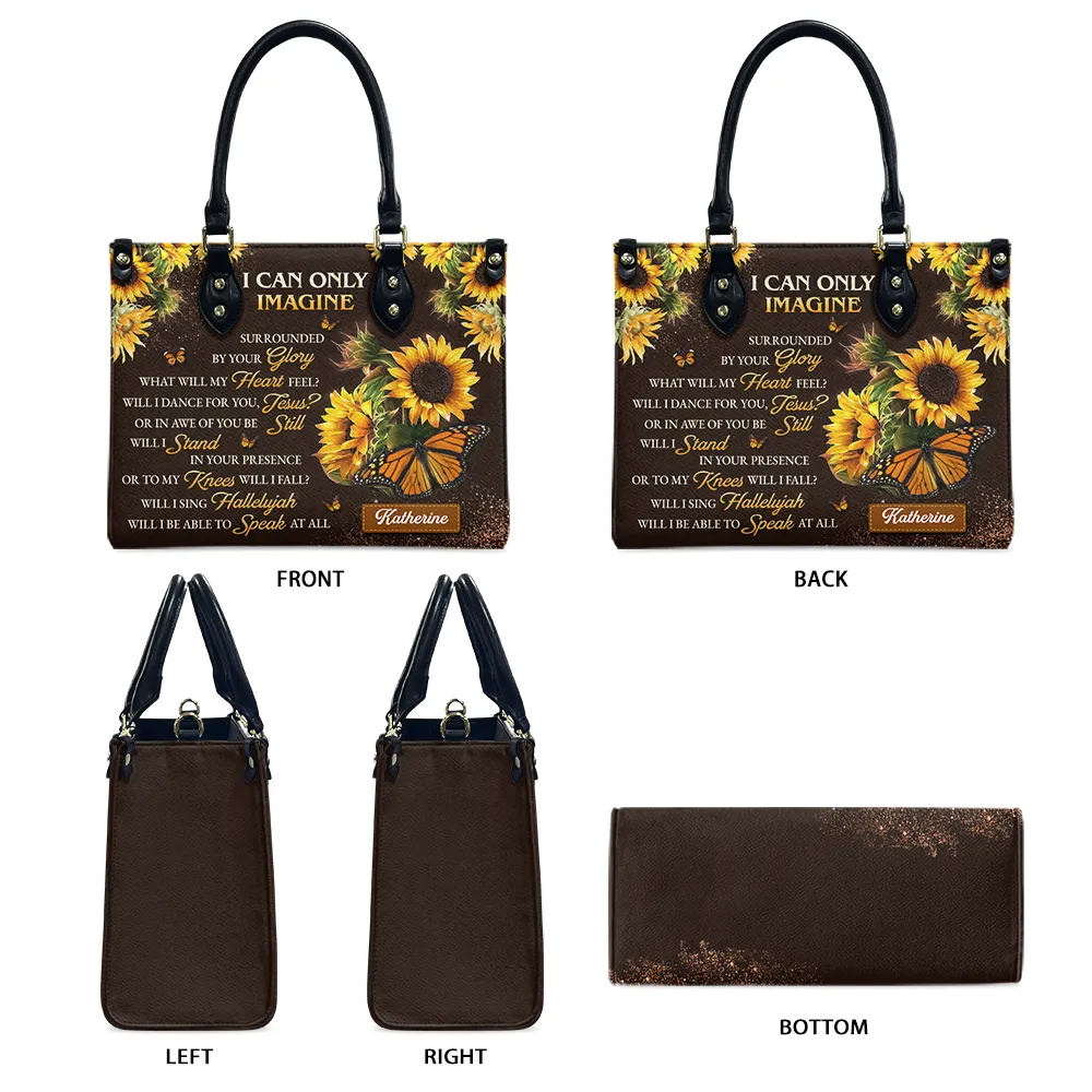 I Can Only Imagine Sunflower Leather Bag