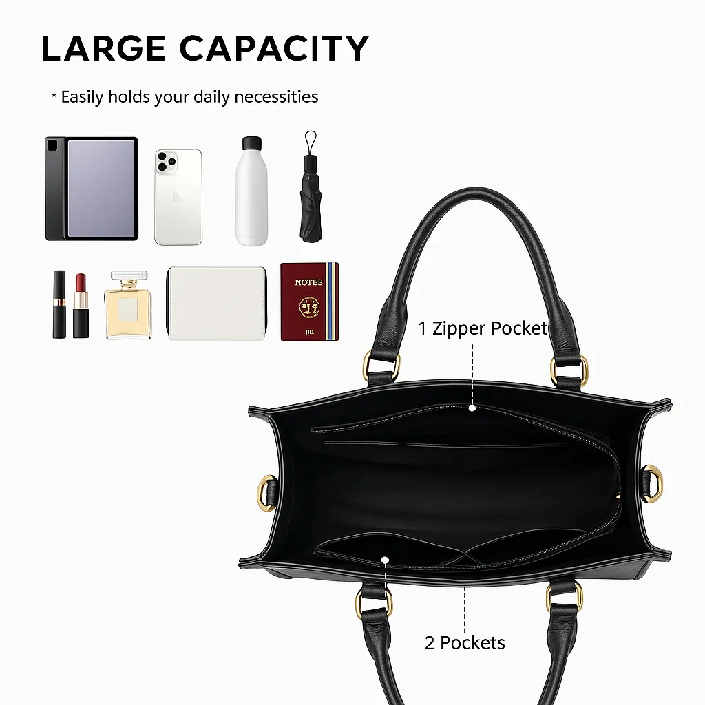 If God Is For Us Who Can Be Against Us Leather Bag