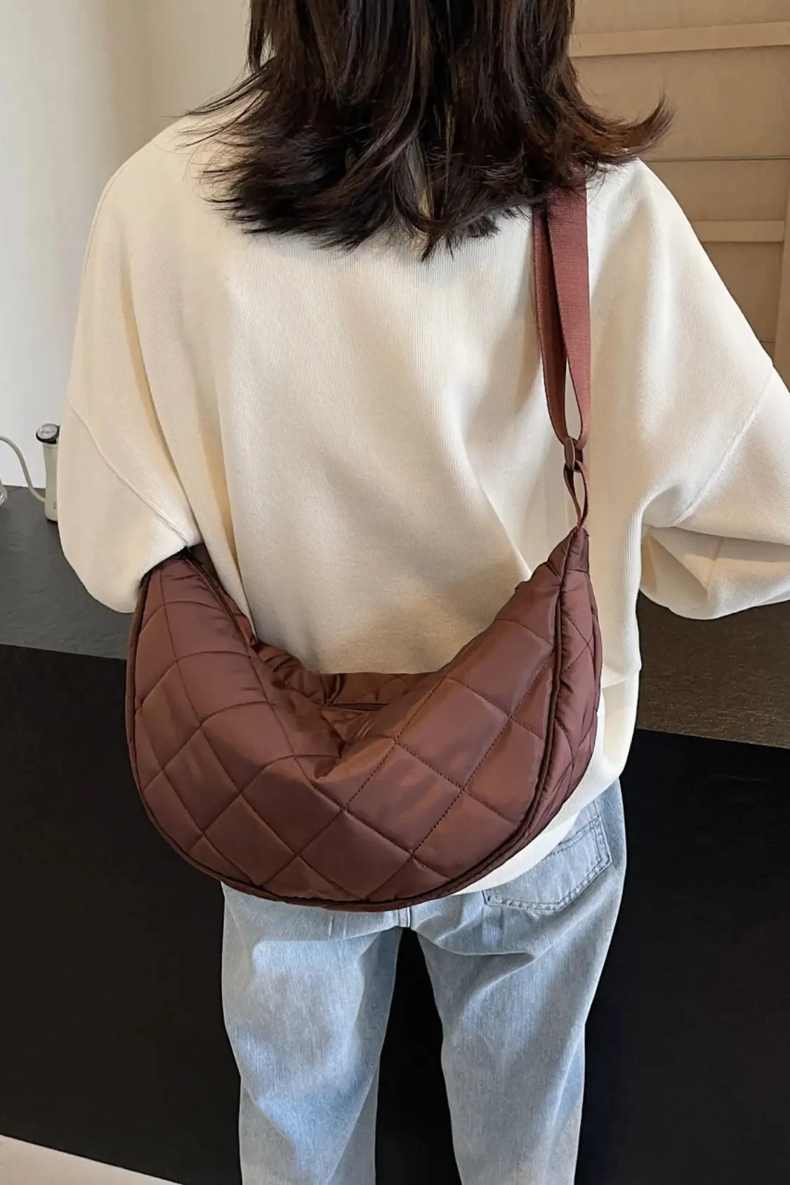 'Imani' Quilted Crossbody Bag