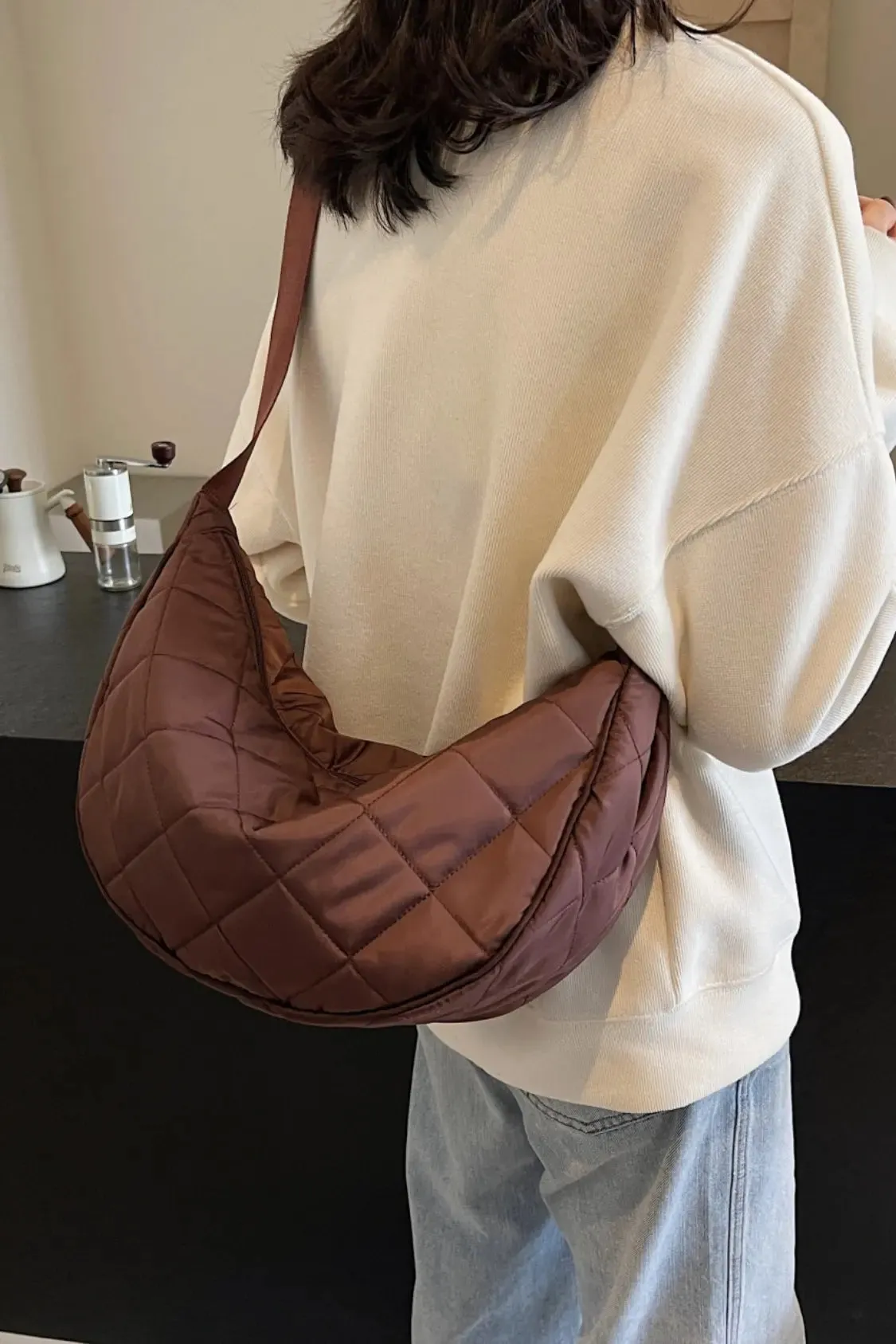 'Imani' Quilted Crossbody Bag