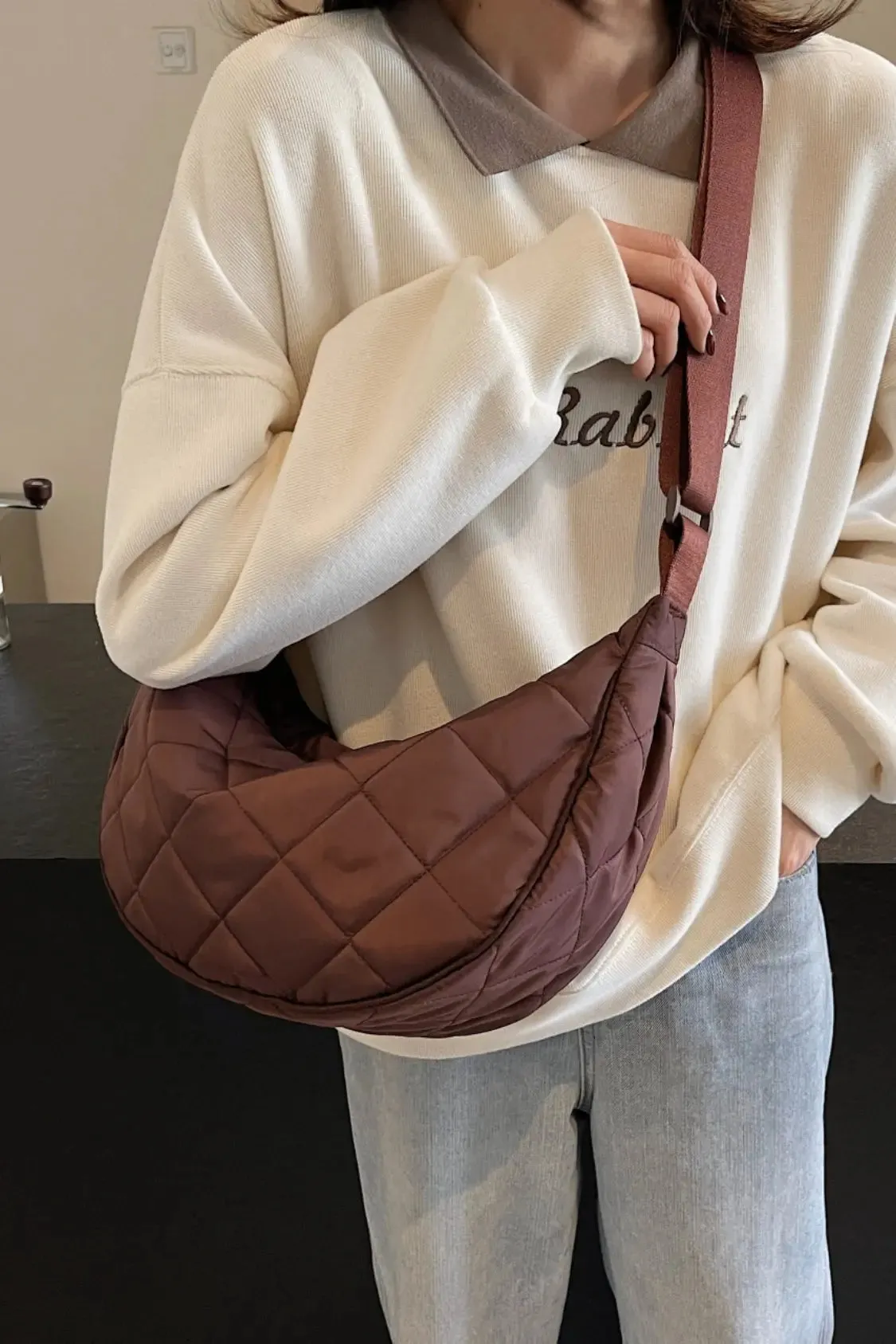 'Imani' Quilted Crossbody Bag