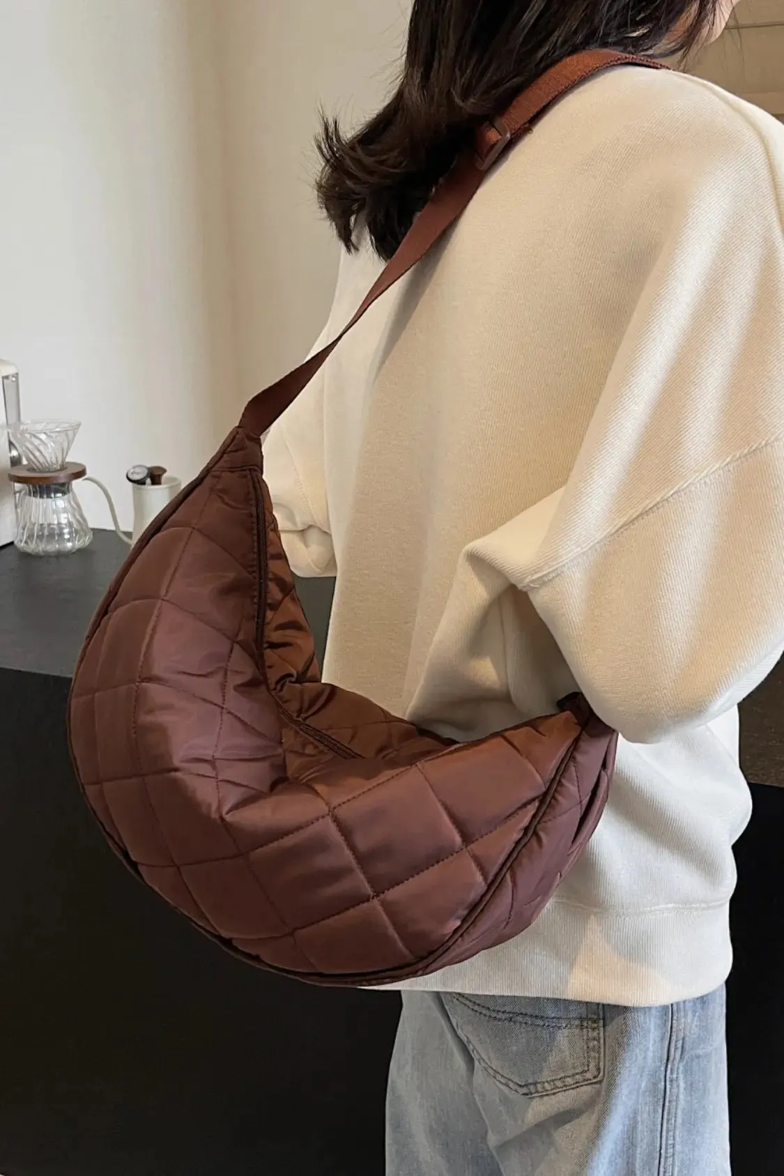 'Imani' Quilted Crossbody Bag