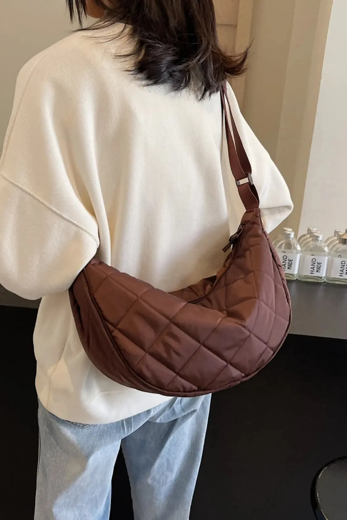 'Imani' Quilted Crossbody Bag