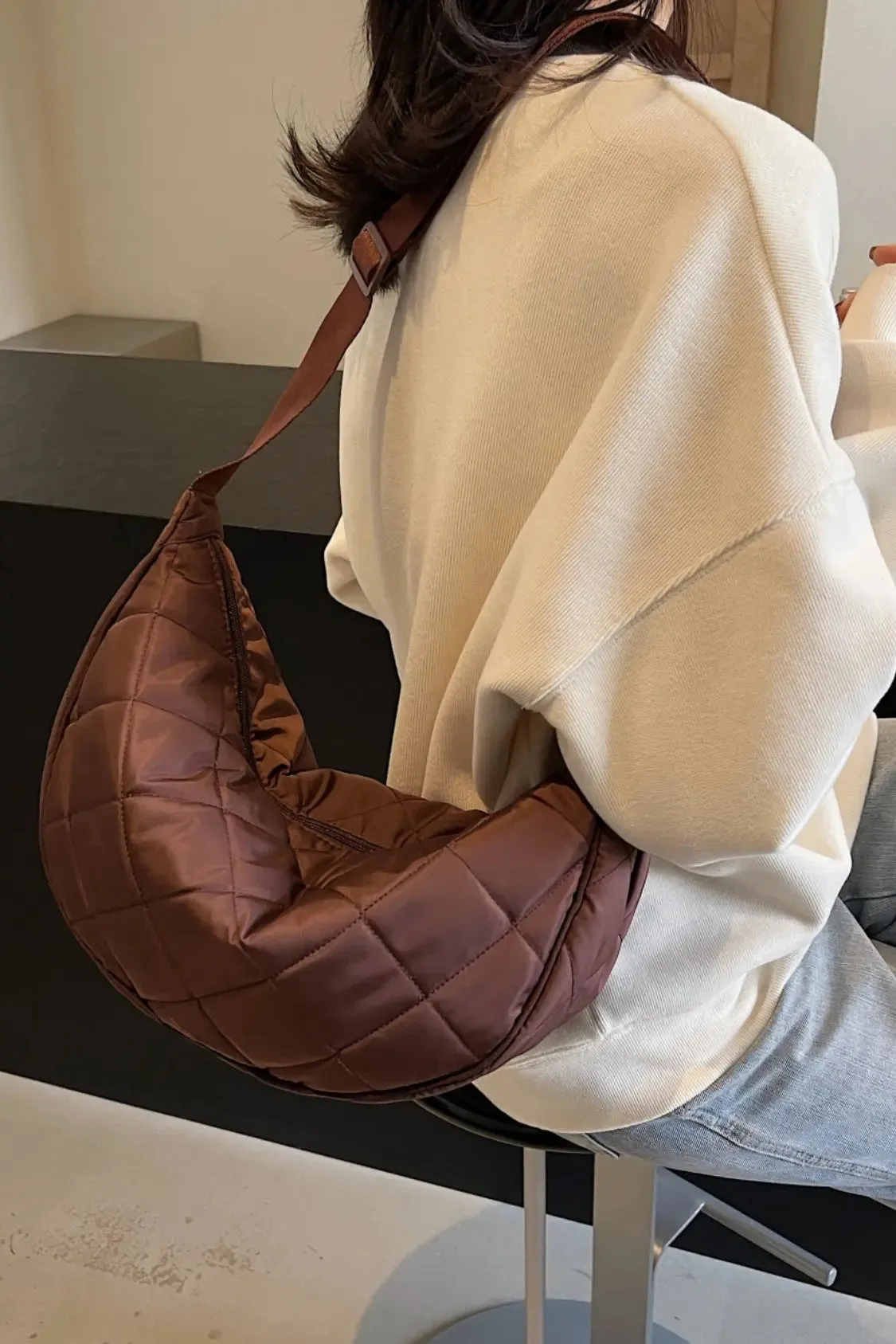'Imani' Quilted Crossbody Bag