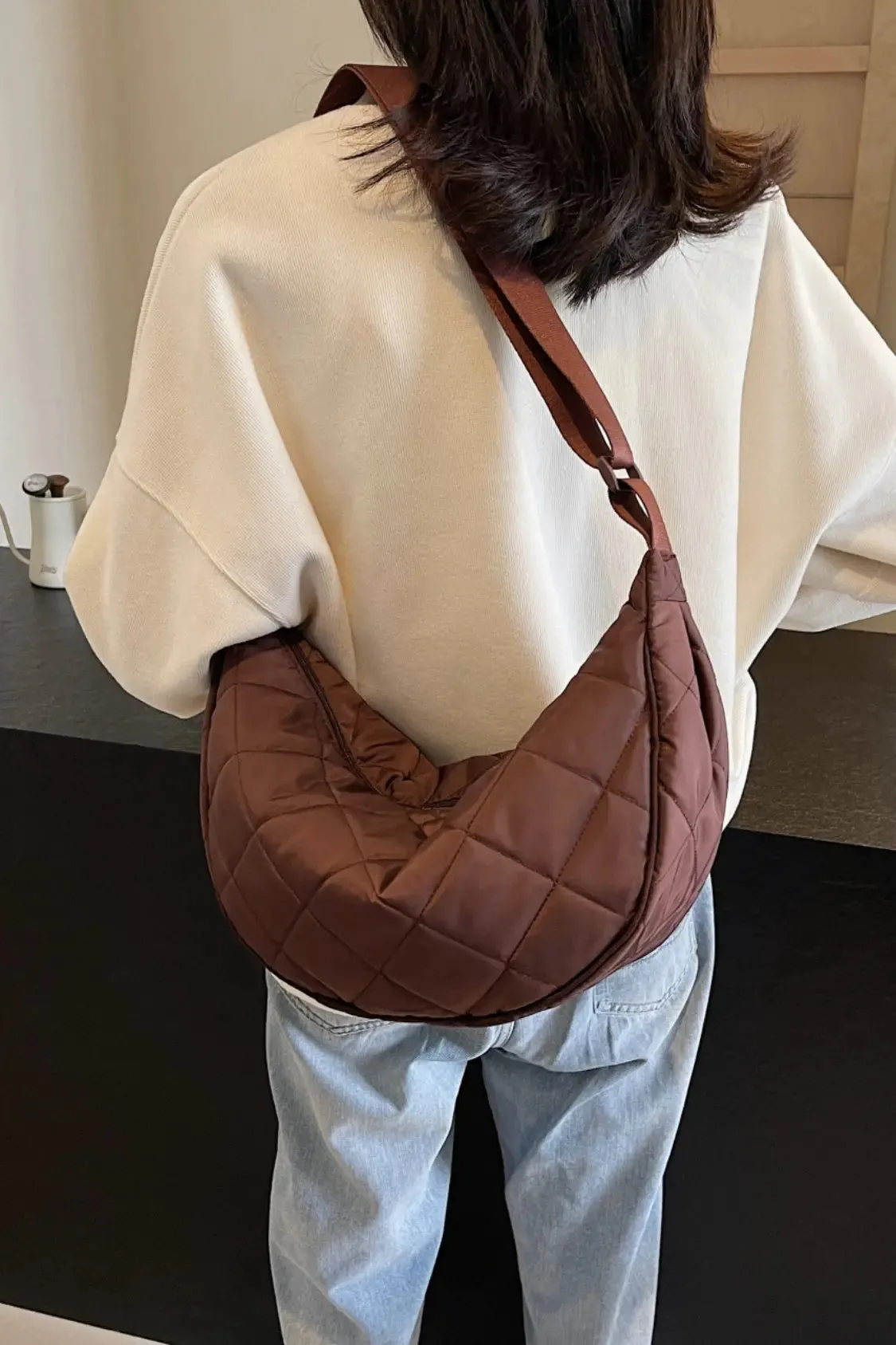 'Imani' Quilted Crossbody Bag