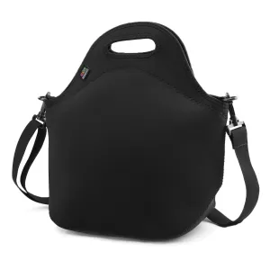 Insulated Lunch Bag, Nuovoware Neoprene Lunch Tote Reusable Picnic Bag Soft Thermal Cooler Tote Multi-purpose Grocery Container with Adjustable Crossbody Strap, Zip Closure, Ethnic Pattern