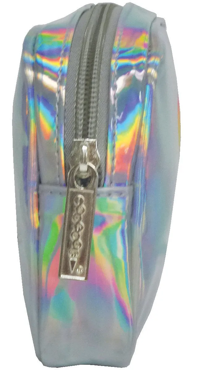 Iscream Holographic Dripping Heart Small Cosmetic Bag
