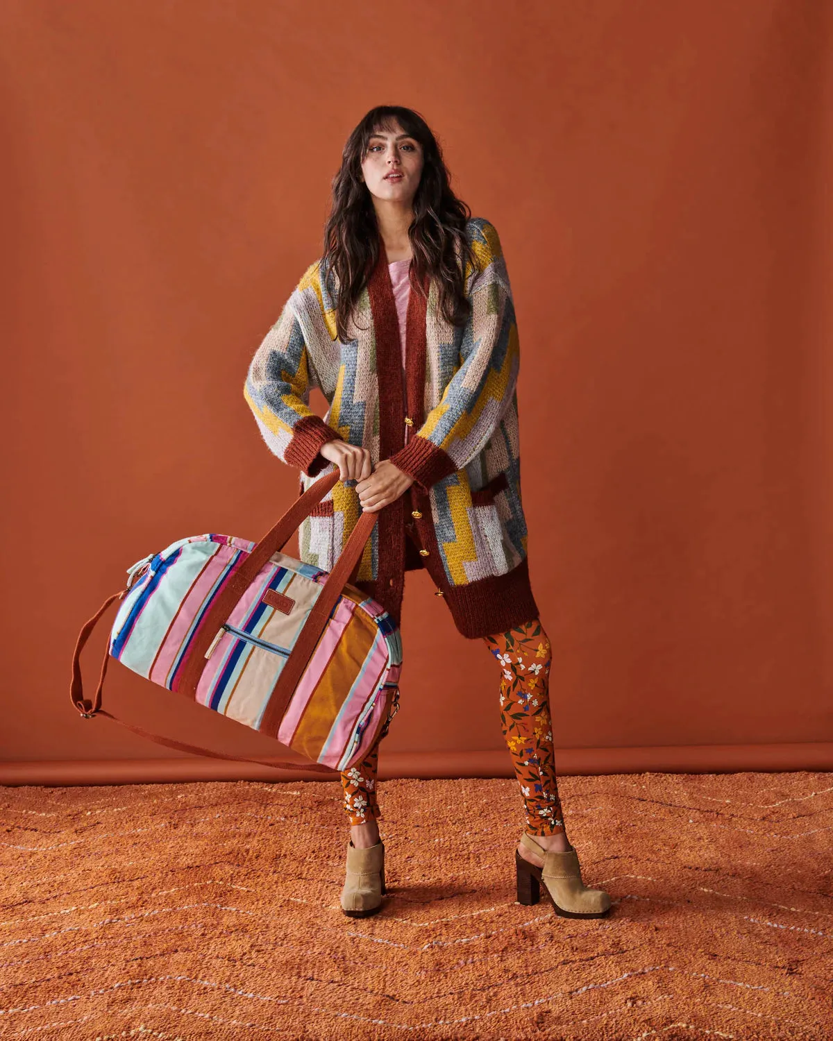 JAIPUR STRIPE DUFFLE BAG