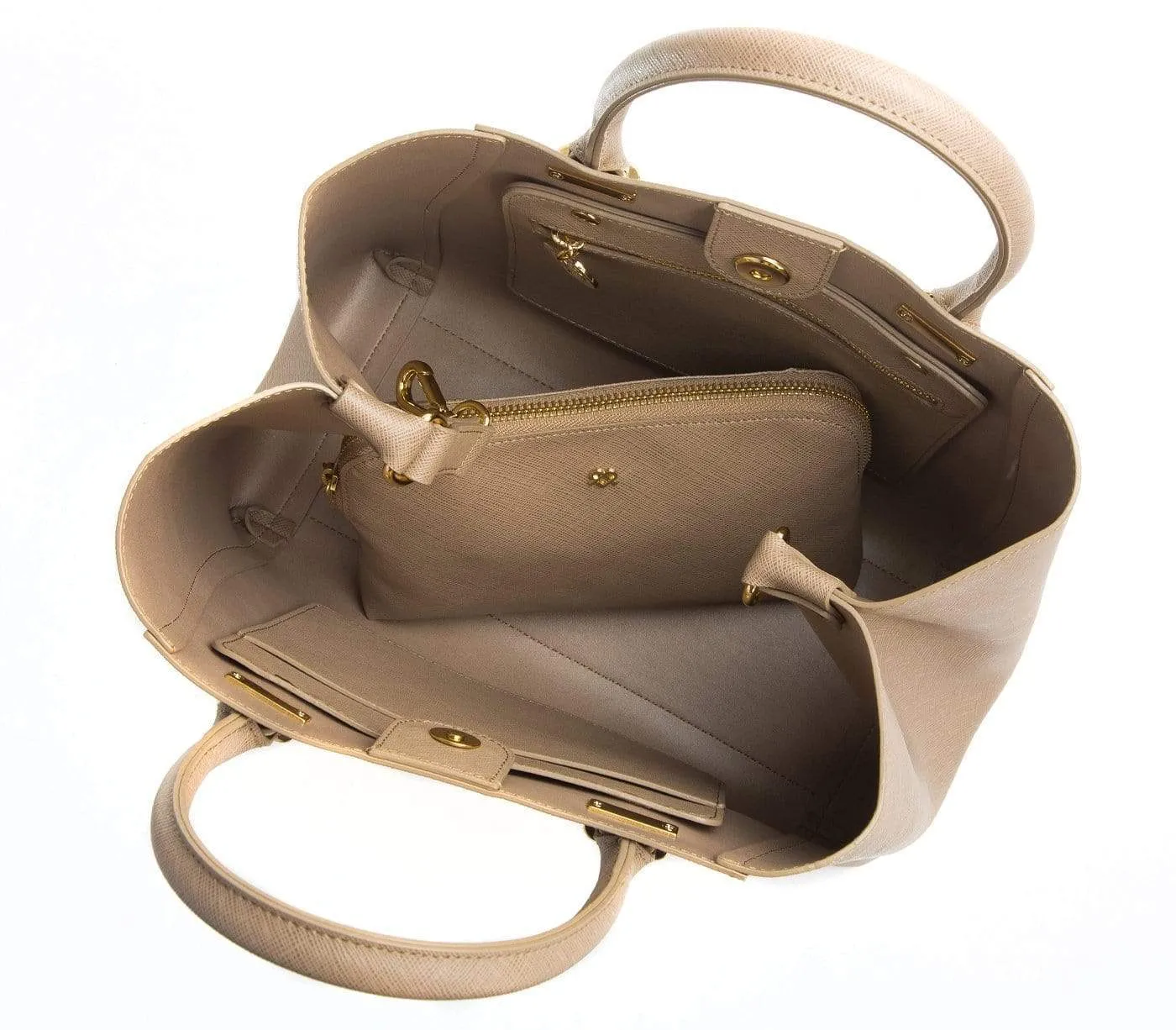 Jane Vegan Leather Handbag | Light Brown