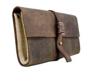 Jo Handbags Boot Leather Wallet (Brown)