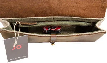 Jo Handbags Boot Leather Wallet (Brown)