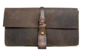 Jo Handbags Boot Leather Wallet (Brown)