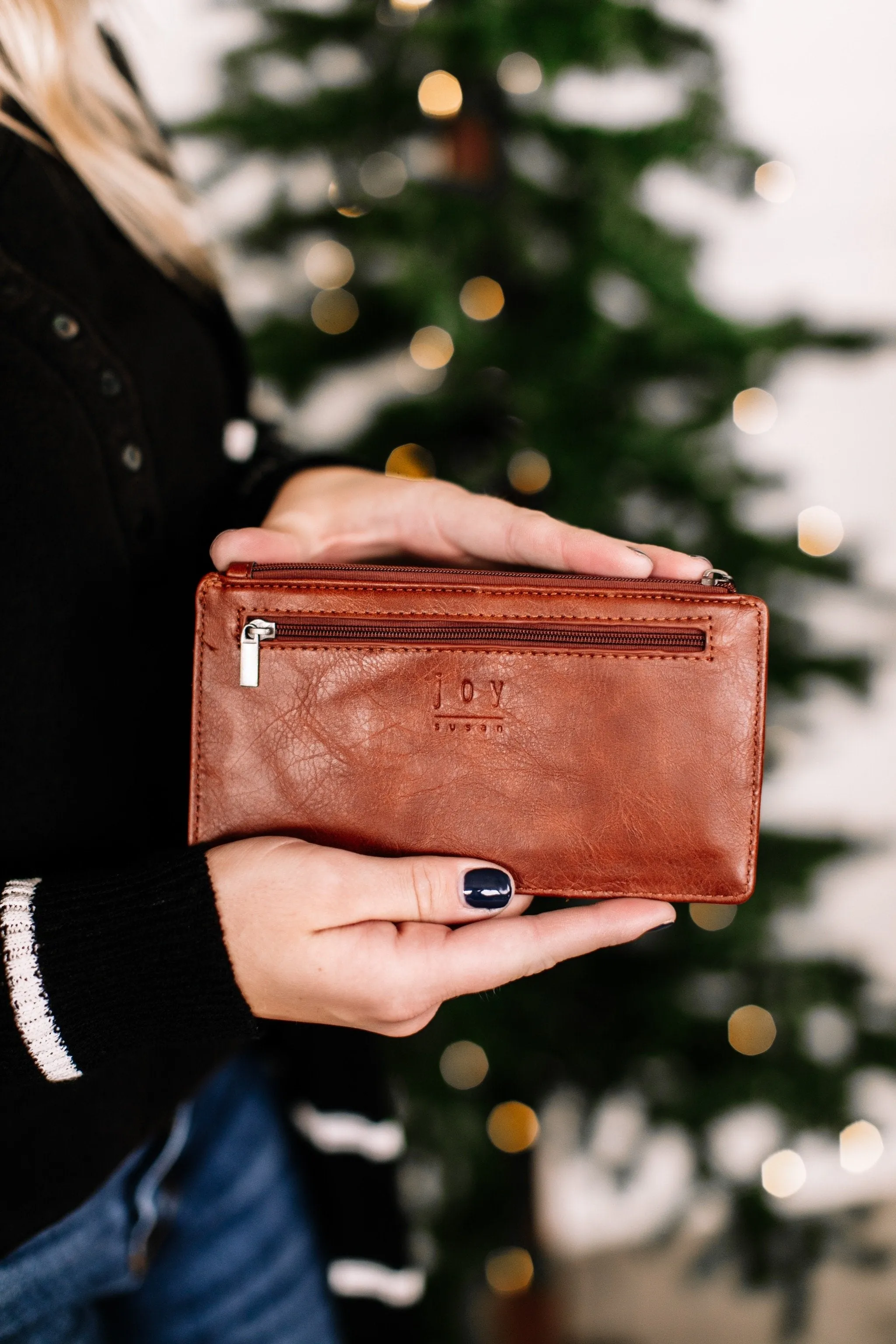 Joy Susan Mini Wallet In Caramel