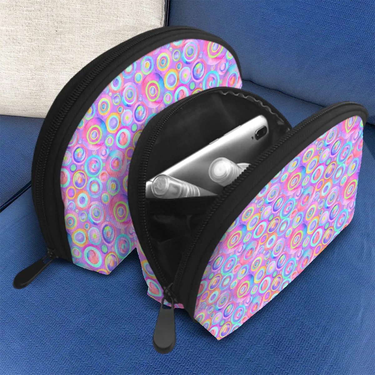 Jubilee Cosmetics Personal Items Zipper Bags Set of 2