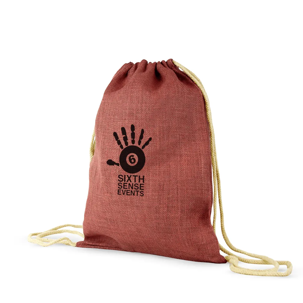 Jute / Burlap Drawstring Bag