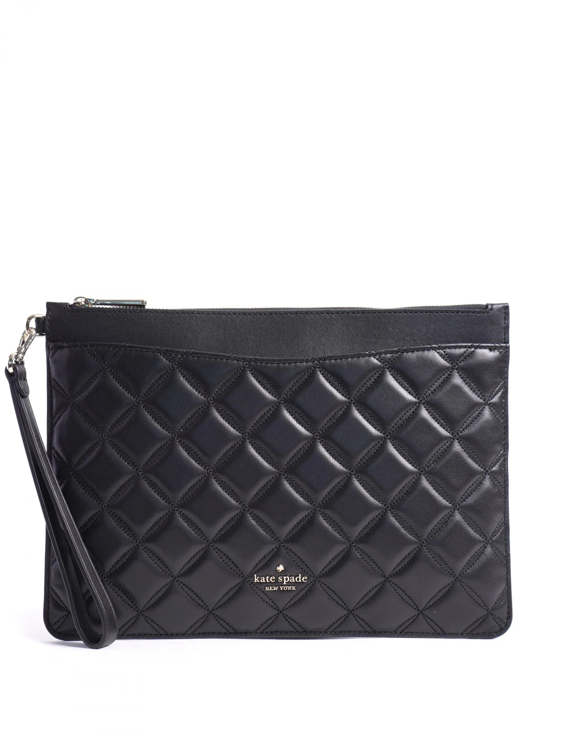 KATE SPADE NEW YORK NATALIA LARGE QUILTED LEATHER CLUTCH