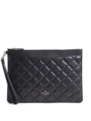 KATE SPADE NEW YORK NATALIA LARGE QUILTED LEATHER CLUTCH