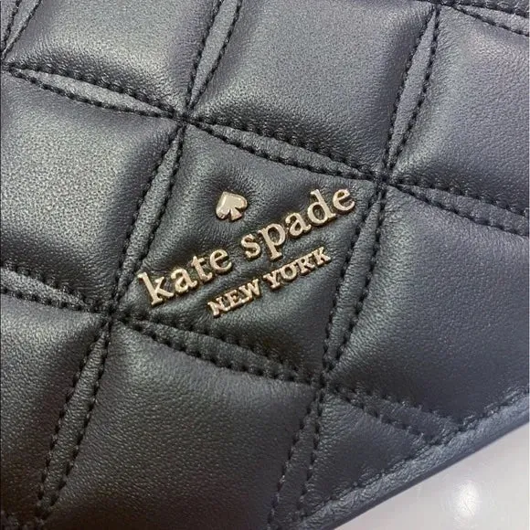 KATE SPADE NEW YORK NATALIA LARGE QUILTED LEATHER CLUTCH