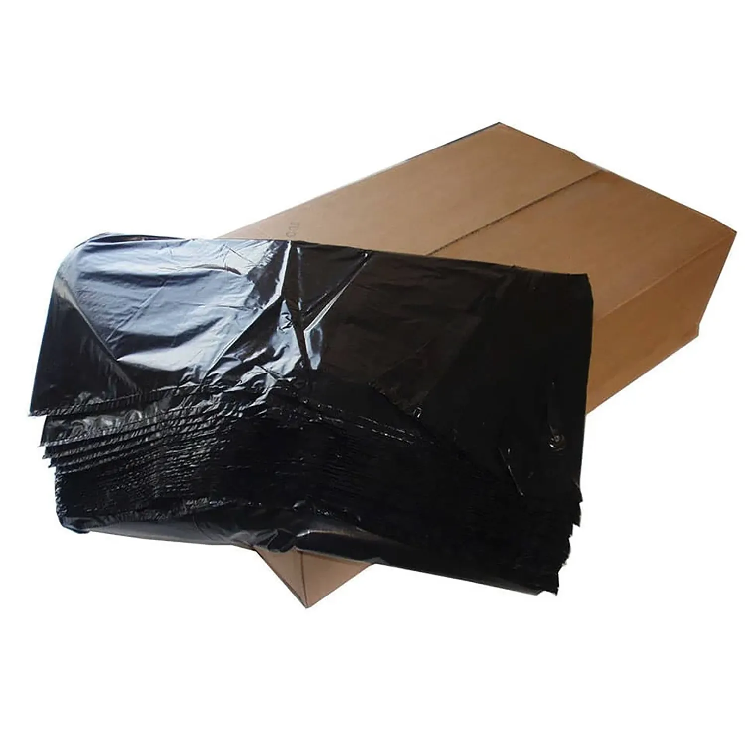 KleenMe LDPE Plastic Sacks  | Black | Flat Pack | Pack of 200