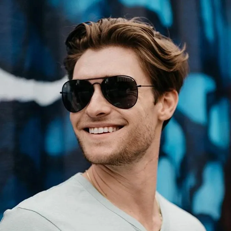 Knockaround® Mile High Sunglasses in Black and Smoke